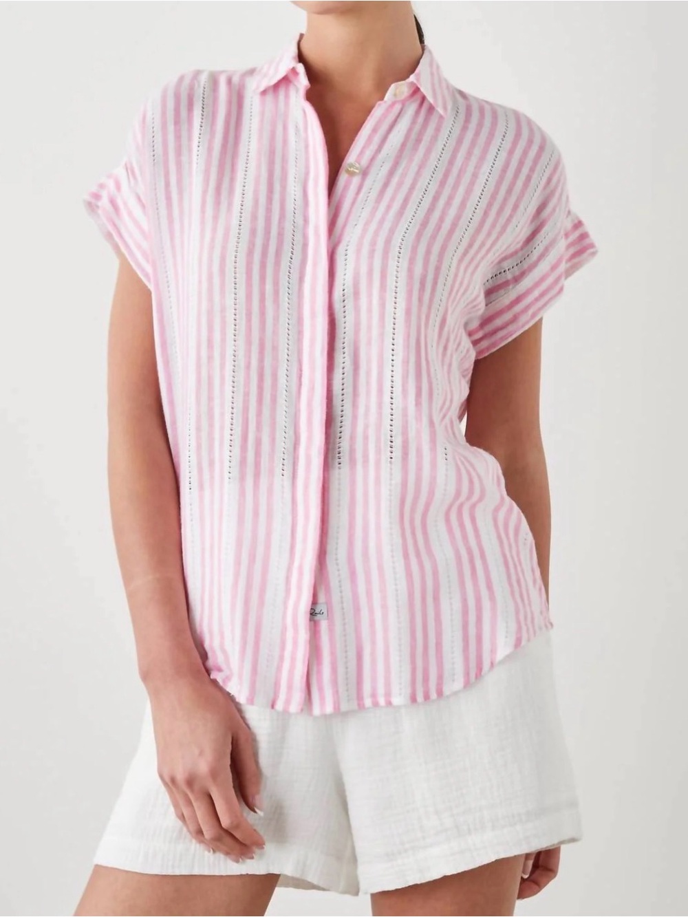 Rails Jamie Linen Mix stripe top XS